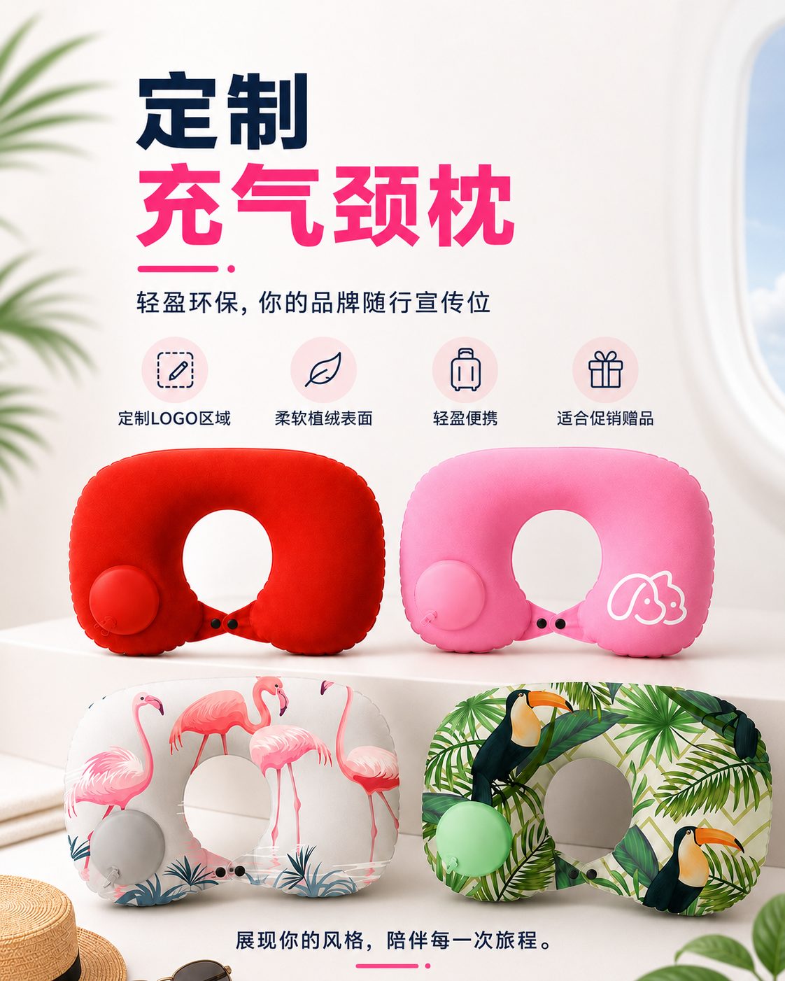 定制充气颈枕