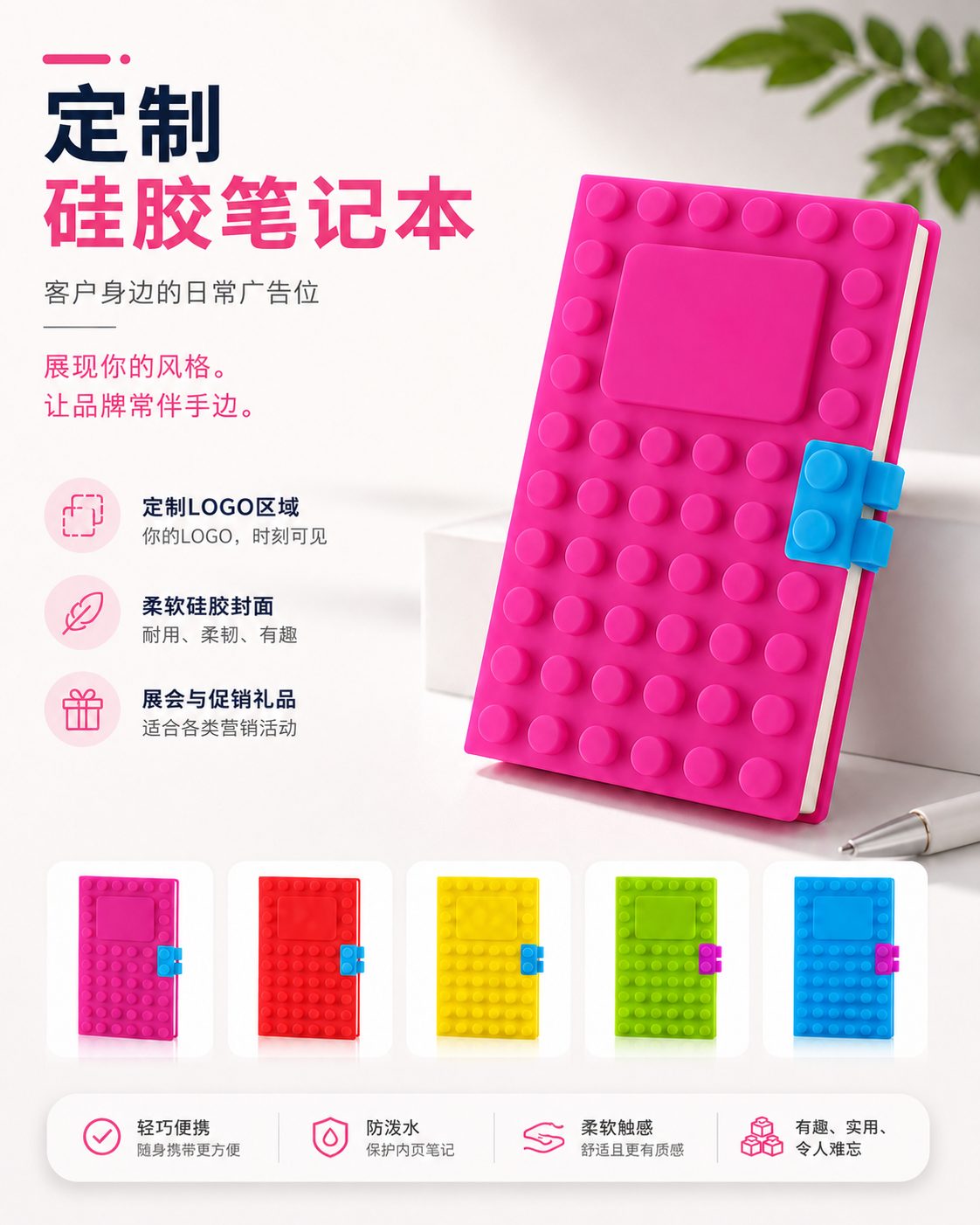 定制硅胶笔记本